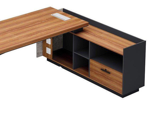 BUREAU DIRECTION L/R CSA03-1817 1800*1650*750 SA19+LIGHT GREY+SE19