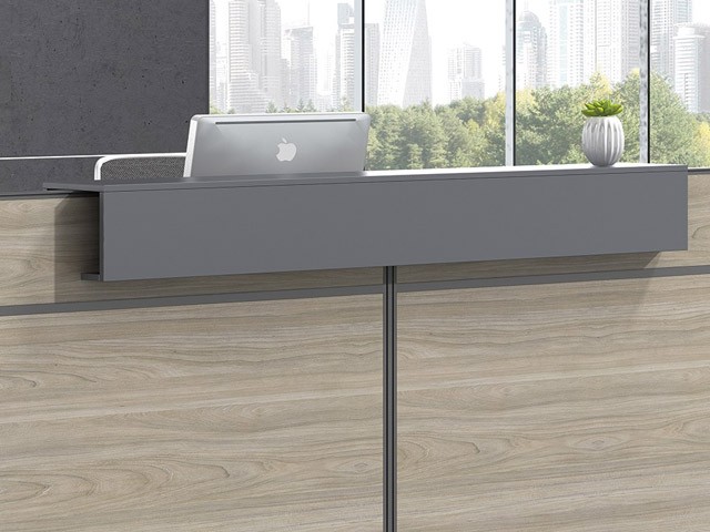 COMPTOIR DE RECEPTION MJZ01-2408 2400*800*1100 MJ BIRCH+LIGHT GREY