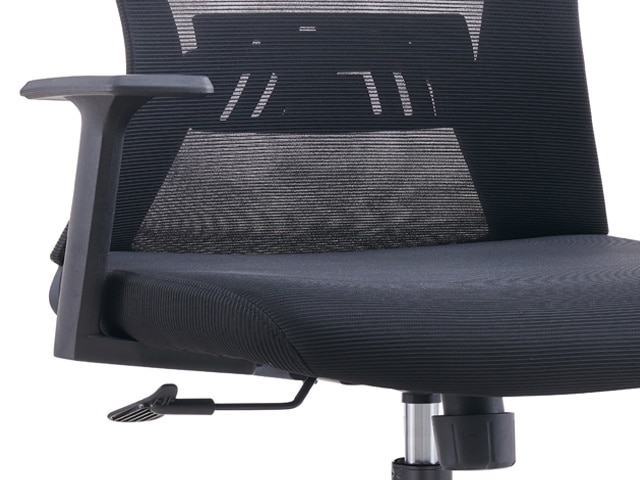 FAUTEUIL SECRETAIRE A MAILLE FLORENCE-BB NOIR