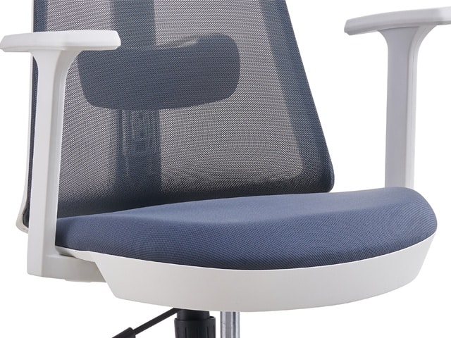 FAUTEUIL SECRETAIRE A MAILLE D1-808BW GRISE-BLANC