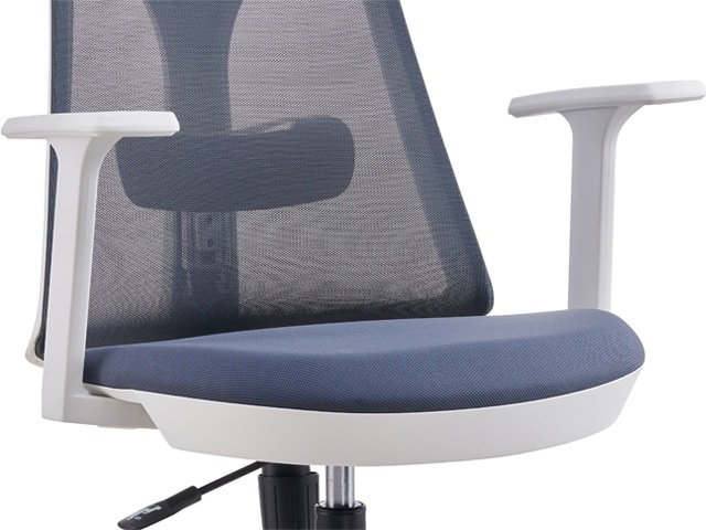 FAUTEUIL SECRETAIRE A MAILLE D1-808BW GRISE-BLANC