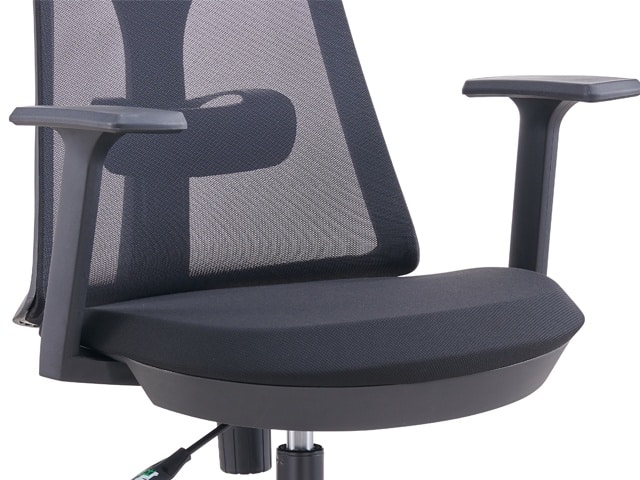 FAUTEUIL SECRETAIRE A MAILLE D1-808BB NOIRE 63*67*97