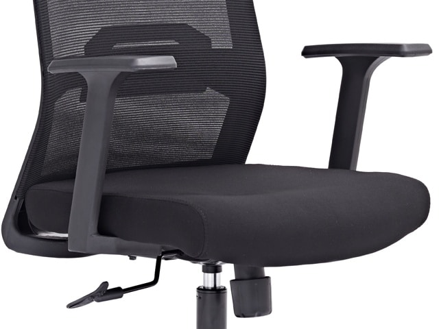 FAUTEUIL DOSSIER HAUT A MAILLE D1-518AB NOIR 55*61*120