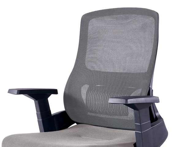 CHAISE SECRETAIRE A MAILLE 398BB GRIS 62*60*104