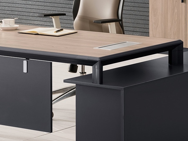 BUREAU DIRECTION MJA03-1612 LEFT 1600*1200*750 MJ BIRCH+LIGHT GREY