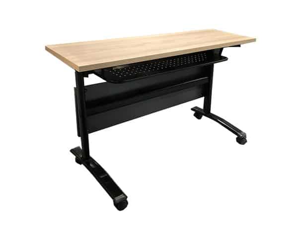 TABLE PLIANTE MJE03-1404 1400x400x750 COULEUR MJBIRCH+LIGHT GREY