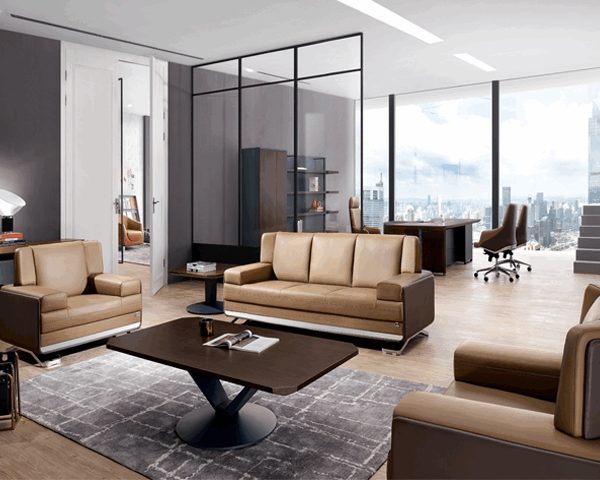 SALON DE BUREAU 5 PLACES SF-175 MARRON 223*86*79