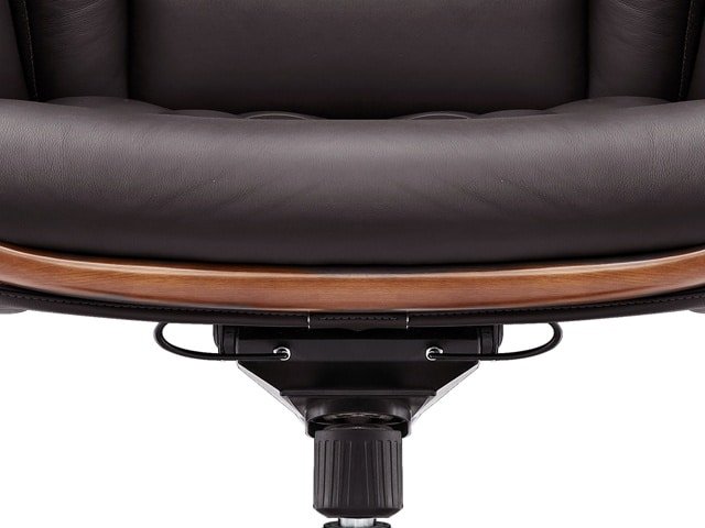 FAUTEUIL PRESIDENT CUIR 100%YS1505A MARRON PIED CHROME ERGO 105*68*71
