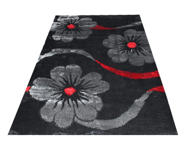 MOQUETTE RENK 200*290 3399 C ROUGE/NOIR/GRIS