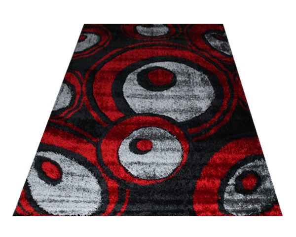 MOQUETTE RENK 200*290 3447 B ROUGE/NOIR/GRIS