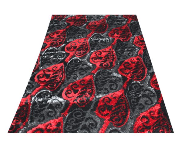 MOQUETTE RENK 200*290 3478 B ROUGE/NOIR/GRIS