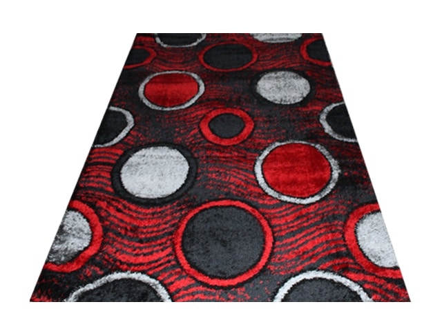 MOQUETTE RENK 200*290 3440 D ROUGE/NOIR/GRIS