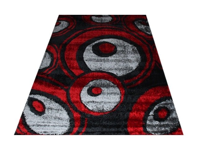 MOQUETTE RENK 200*290 3447 B ROUGE/NOIR/GRIS