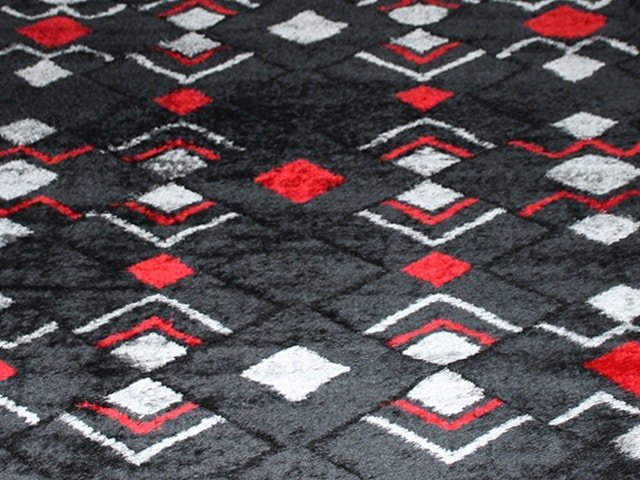 MOQUETTE RENK 200*290 3443 A ROUGE/NOIR/GRIS