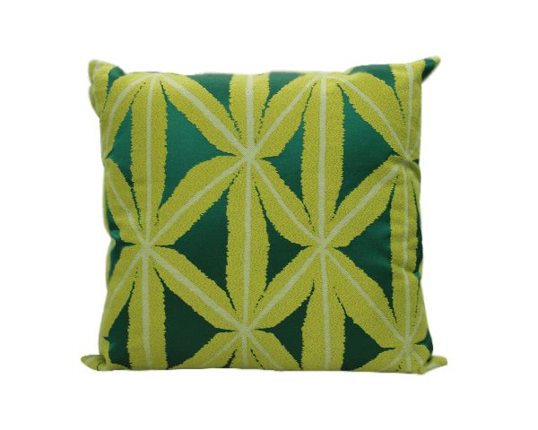 COUSSIN 43X43 BEIGE/VERT