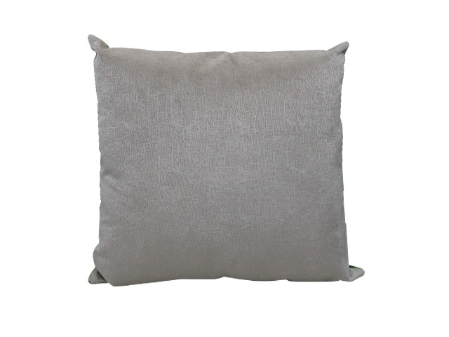 COUSSIN 46X46 BEIGE/VERT DESTOCKAGE