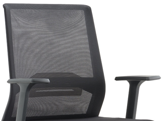 CHAISE VISITEUR A MAILLE D1-518CB GRISE 55*66*100