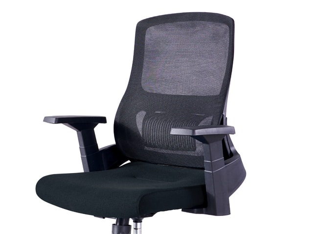CHAISE SECRETAIRE A MAILLE 398BB NOIRE 62*60*104