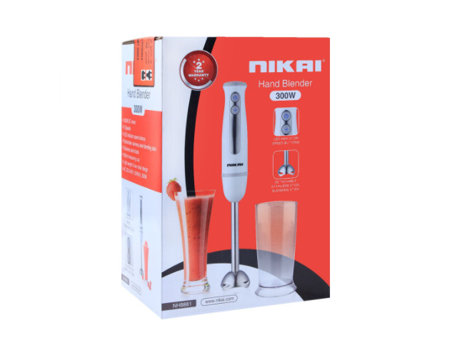 MIXEUR A MAIN NIKAI INOX NH8881 NOIR