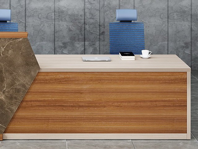 COMPTOIR DE RECEPTION HBZ01-2507 250*740*110 SA19+LIGHT GREY+SE19WHIT