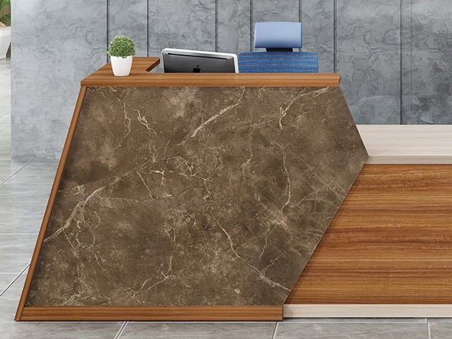 COMPTOIR DE RECEPTION HBZ01-2507 250*740*110 SA19+LIGHT GREY+SE19WHIT