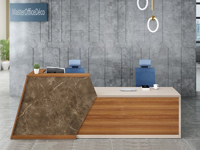 COMPTOIR DE RECEPTION HBZ01-2507 250*740*110 SA19+LIGHT GREY+SE19WHIT