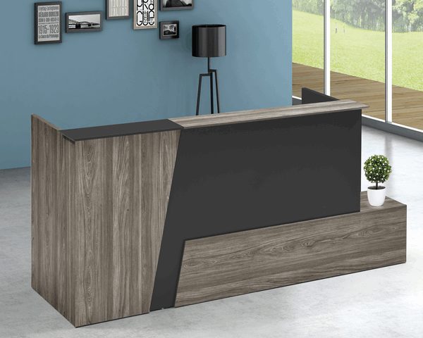 COMPTOIR DE RECEPTION MAZ02-2107 2100*650*1000 MJ FLM + GREY