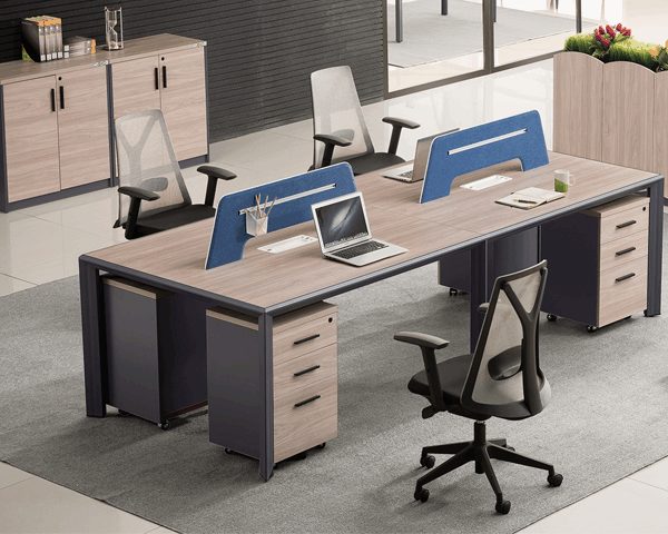 STATION DE TRAVAIL 4 PLACES MJC01-28124 2836*1200*1050 MJ +LIGHT GREY