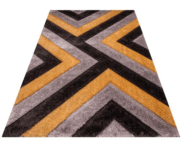 MOQUETTE MM DE LUXE 160X230 P321A ANTHRATTE YELLOW DESTOCKAGE