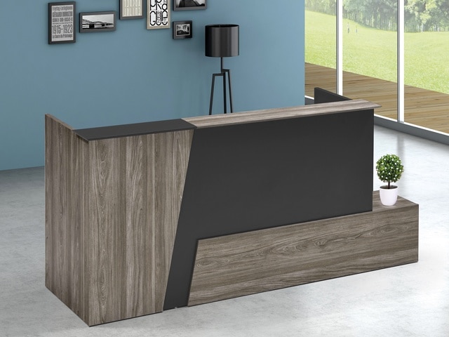 COMPTOIR DE RECEPTION MAZ02-2107 2100*650*1000 MJ FLM + GREY