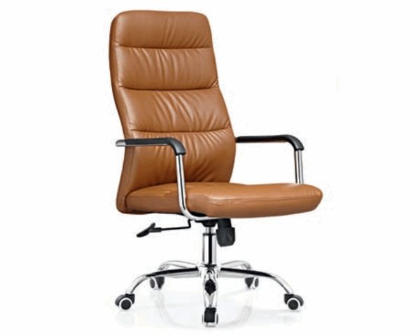 FAUTEUIL DOSSIER HAUT PU 8053H NOIR