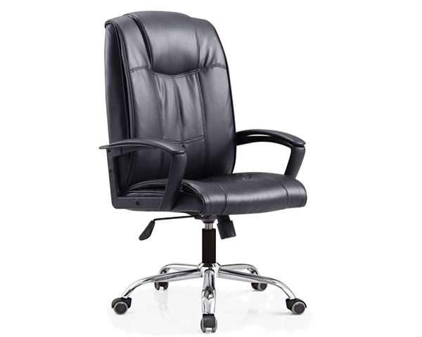 FAUTEUIL DOSSIER HAUT PU 629H NOIR