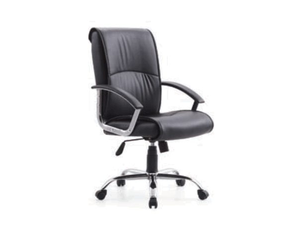 FAUTEUIL DOSSIER BAS PU 111L NOIR