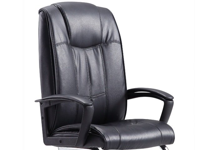 FAUTEUIL VISITEUR PU 629V NOIR