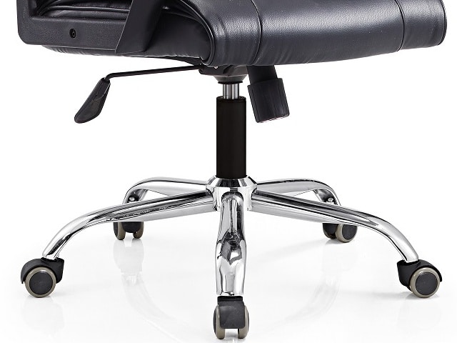 FAUTEUIL DOSSIER BAS PU 629L NOIR