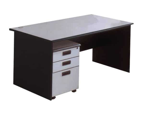TABLE SECRETAIRE BD 1275 (1200*750*750) COULEUR GRIS TF-004/BLACK