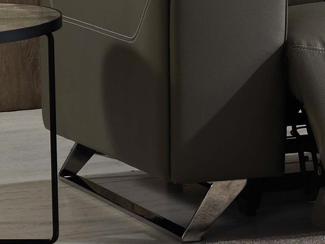 SALON CUIR 6 PLACES ANGLE FM382 RYDELL CLR MARRON FONCE LA04