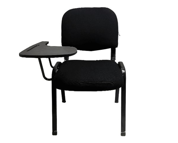 CHAISE ECOLIER AVEC SUPPORT TABLETTE TISSU NOIR YL-606C