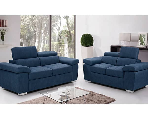 SALON TISSU 6 PLACES AMANDO BLEU INK TEX208-17