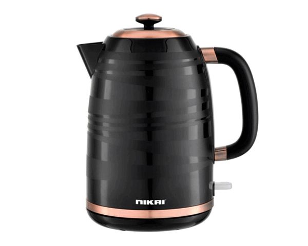 BOUILLOIRE ELECTRIQUE 1.7L NIKAI PLASTIQUE 244 NOIR/BRONZE