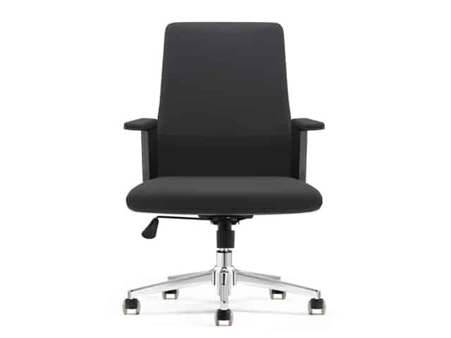 FAUTEUIL DOSSIER BAS PU LY001B NOIR C4 635*565*1000
