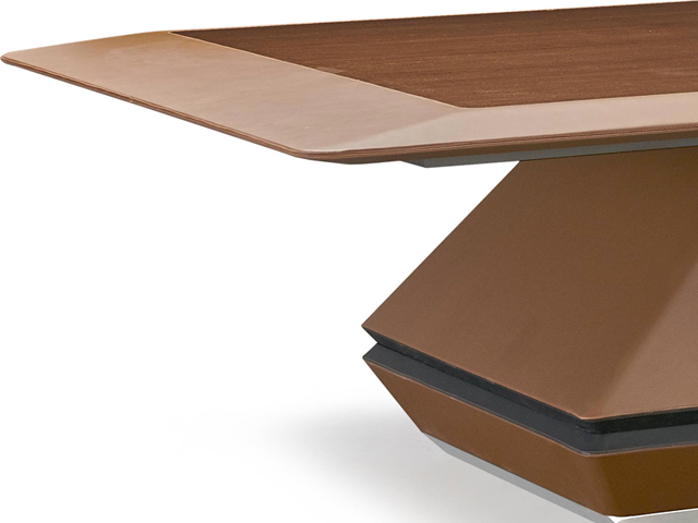TABLE DE REUNION H-02-N 3600*1600*750 COULEUR MARRON 14-18 PLCS