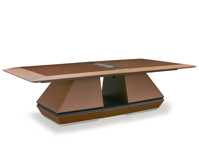 TABLE DE REUNION H-02-N 3600*1600*750 COULEUR MARRON 14-18 PLCS