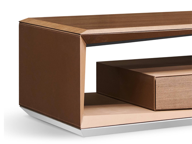 TABLE BASSE DE BUREAU H-02-T1 1600*750*448 COULEUR MARRON