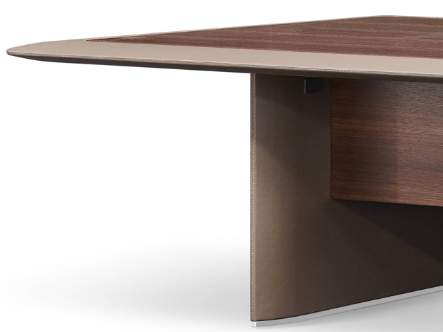 TABLE DE REUNION H-03-N 2400*1200*760 COULEUR MARRON 8-10PLCS