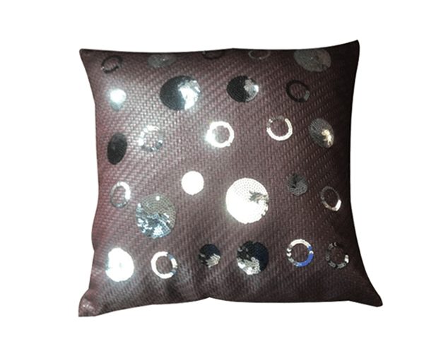 COUSSIN 46*46 MARRON FONCE DESTOCKAGE