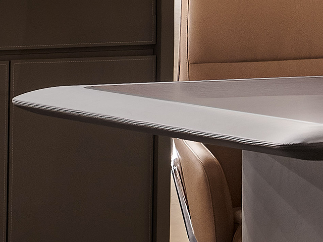 TABLE DE REUNION H-03-N 2400*1200*760 COULEUR MARRON 8-10PLCS