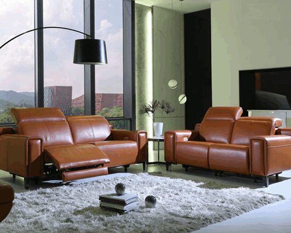 SALON CUIR 6 PLACES SE-891 COULEUR NOIRE D6727