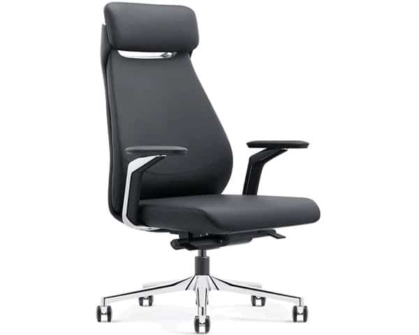 FAUTEUIL DOSSIER HAUT PU GW-1802A NOIR C4 (660-720)*675*(1180-1280)