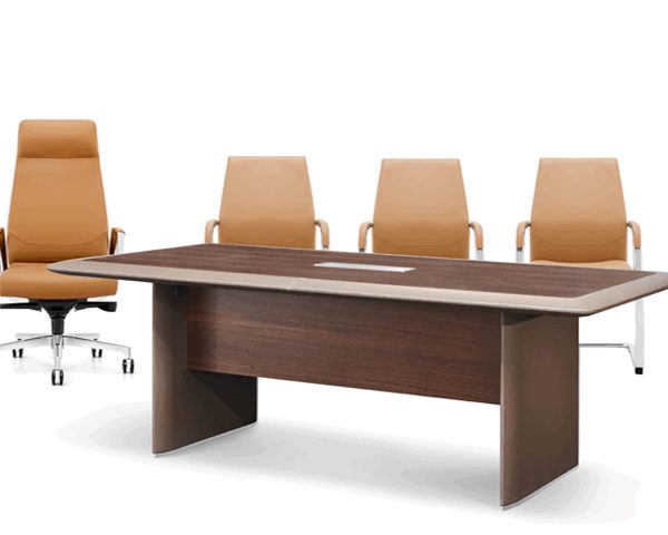 TABLE DE REUNION H-03-N 2400*1200*760 COULEUR MARRON 8-10PLCS